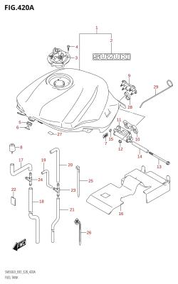 420A - FUEL TANK (SV650:L9:E03)