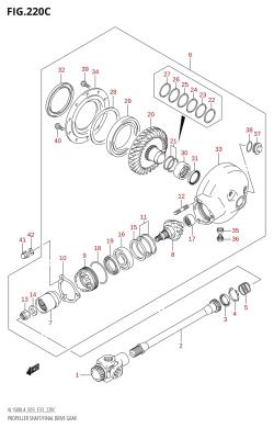 220C - PROPELLER SHAFT /​ FINAL DRIVE GEAR (VL1500B:L4:E03)