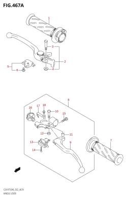 467A - HANDLE LEVER