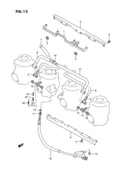 012 - CARBURETOR FITTINGS (MODEL N /​ P)