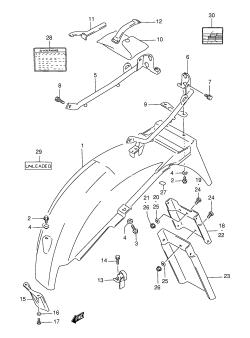 40A - REAR FENDER (MODEL Y)