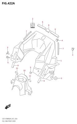 422A - FUEL TANK FRONT COVER