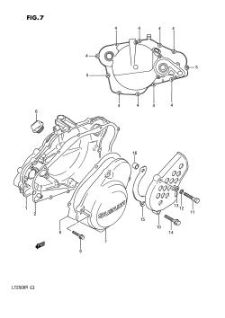 007 - CRANKCASE COVER (MODEL H /​ J /​ K /​ L /​ M /​ N)