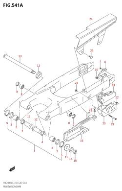 541A - REAR SWINGINGARM