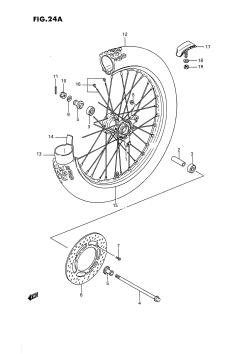 24A - FRONT WHEEL (MODEL L /​ M /​ N /​ P /​ R /​ S)