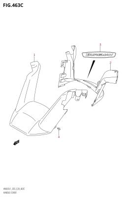463C - HANDLE COVER (AN650A:L1:E28)