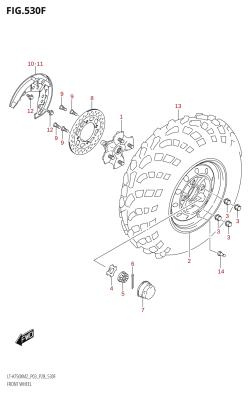 530F - FRONT WHEEL (LT-A750XP:M2:P33)