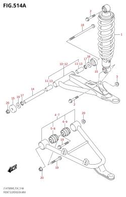 514A - FRONT SUSPENSION ARM (LT-A750XM0 P24)