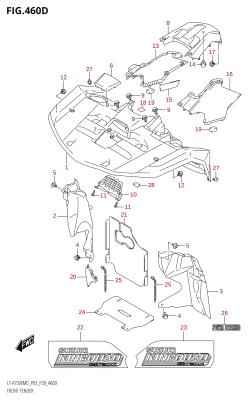 460D - FRONT FENDER (LT-A750XP:M0:P03)