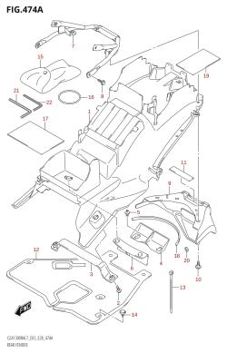 474A - REAR FENDER (GSX1300RA:L7:E03)