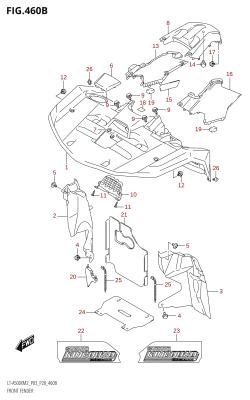 460B - FRONT FENDER (LT-A500X:M2:P28)