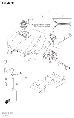 420E - FUEL TANK (SV650XA:L9:E02)
