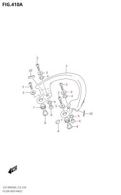 410A - PILLION RIDER HANDLE