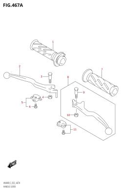 467A - HANDLE LEVER (AN400:L5:E19)