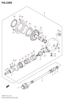 220G - PROPELLER SHAFT /​ FINAL DRIVE GEAR (VZR1800Z:L1:E24)