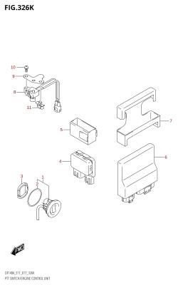 326K - PTT SWITCH /​ ENGINE CONTROL UNIT (DF115AST:E03)