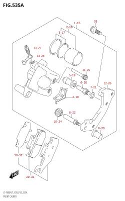 535A - FRONT CALIPER