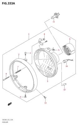 333A - HEADLAMP ((SV650,SV650U,SV650UA,SV650A):(E02,E19))