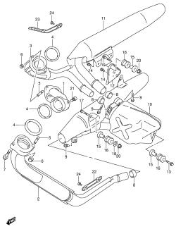 13A - MUFFLER (MODEL K1 /​ K2 /​ K3 /​ K4)