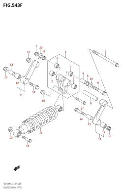 543F - REAR CUSHION LEVER (VZR1800ZUF:L4:E19)