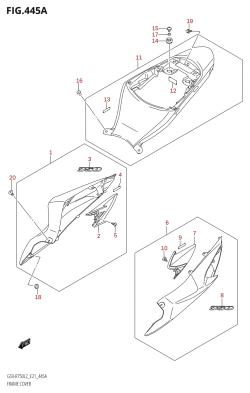 445A - FRAME COVER (GSX-R750:L2:E21)