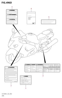 496D - LABEL (GSX1300R:L1:E24)