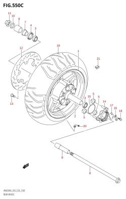 550C - REAR WHEEL (AN650:(K8,K9,L0))