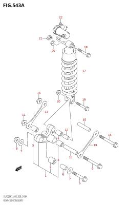543A - REAR CUSHION LEVER