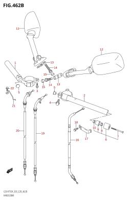 462B - HANDLEBAR (K2,K3)
