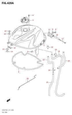 420A - FUEL TANK (GSX-R750:L1:E21)