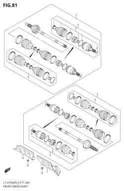 081 - FRONT DRIVE SHAFT