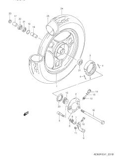 31B - FRONT WHEEL (MODEL M E06,P09,E94)