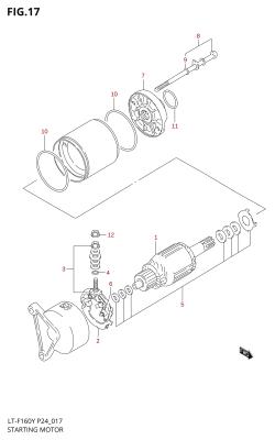 017 - STARTING MOTOR (MODEL V /​ W /​ X)