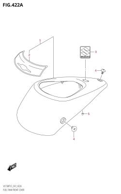 422A - FUEL TANK FRONT COVER