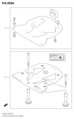 950A - STOPPER SET REAR BOX PLATE (OPTIONAL)