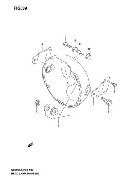 039 - HEADLAMP HOUSING (WITHOUT COWLING)
