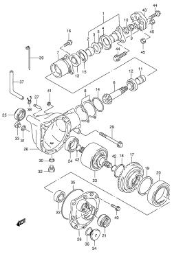 024 - FINAL BEVEL GEAR (FRONT)(MODEL W /​ X /​ Y)