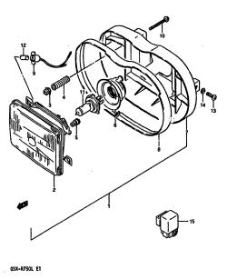 028 - HEADLAMP (MODEL J /​ K E18)