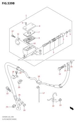539B - CLUTCH MASTER CYLINDER (GSF650S,GSF650SA,GSF650SU,GSF650SUA)