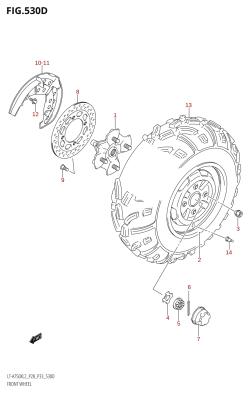 530D - FRONT WHEEL (LT-A750XZ:L2:P33)