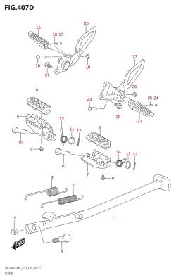 407D - STAND (DR-Z400SM)