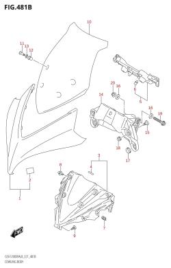 481B - COWLING BODY (GSX-S1000FAUF:L8:E21)