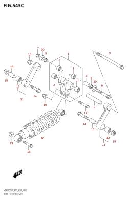 543C - REAR CUSHION LEVER (VZR1800BZ:L7:E28)