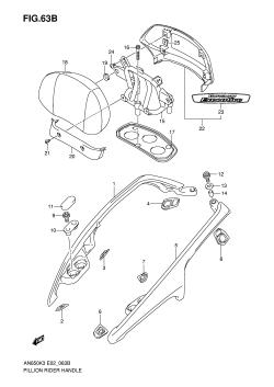 63B - PILLION RIDER HANDLE (AN650AK5)