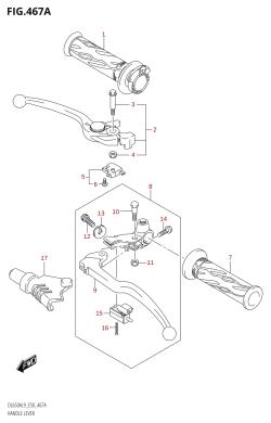 467A - HANDLE LEVER (DL650A)
