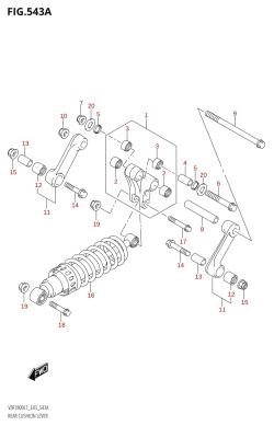 543A - REAR CUSHION LEVER (VZR1800:L7:E43)