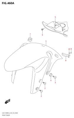 460A - FRONT FENDER (GSX-S1000F:L6:E33)