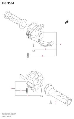 355A - HANDLE SWITCH (Y,K1,K2)