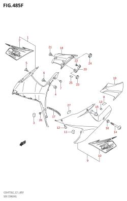 485F - SIDE COWLING (GSX-R750UF:L2:E21)