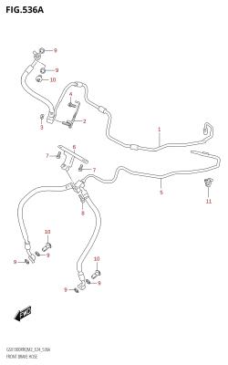 536A - FRONT BRAKE HOSE